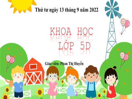 Bài giảng Khoa học Lớp 5 - Tuần 1, Bài 2: Nam hay nữ - Năm học 2022-2023 - Phan Thị Huyền