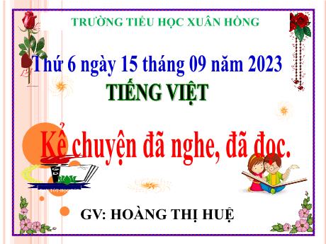 Bài giảng Tiếng Việt Lớp 5 - Bài: Kể chuyện đã nghe, đã đọc (về một anh hùng, danh nhân của nước ta) - Năm học 2023-2024 - Hoàng Thị Huệ