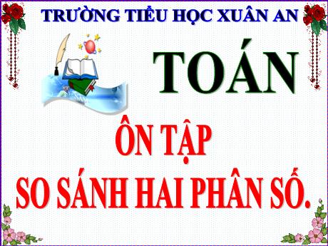 Bài giảng Toán Lớp 5 - Bài: Ôn tập so sánh hai phân số - Nguyễn Thị Mỹ Linh
