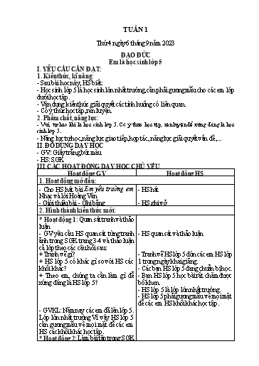 Giáo án điện tử Lớp 5 - Tuần 1 (Thứ 4+5+6) - Năm học 2023-2024 - Nguyễn Thị Mỹ Linh