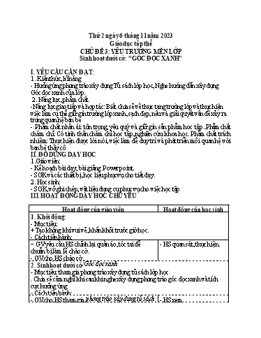 Giáo án điện tử Lớp 5 - Tuần 10 (Thứ 2+3+4) - Năm học 2023-2024 - Phan Thị Huyền