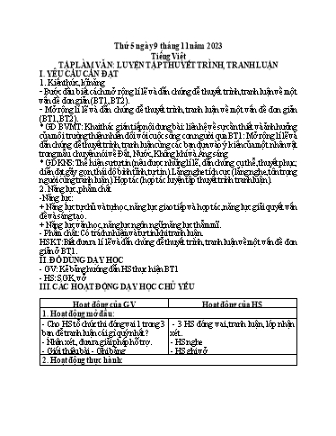 Giáo án điện tử Lớp 5 - Tuần 10 (Thứ 5+6) - Năm học 2023-2024 - Hoàng Thị Huệ