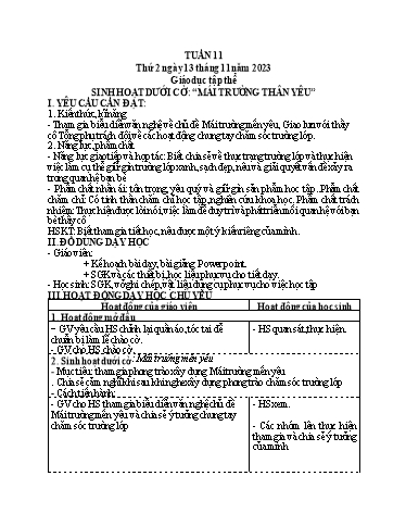 Giáo án điện tử Lớp 5 - Tuần 11 (Thứ 2+3) - Năm học 2023-2024 - Hoàng Thị Huệ