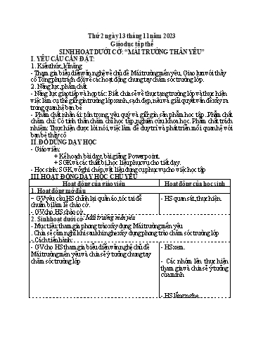 Giáo án điện tử Lớp 5 - Tuần 11 (Thứ 2+3+4) - Năm học 2023-2024 - Phan Thị Huyền