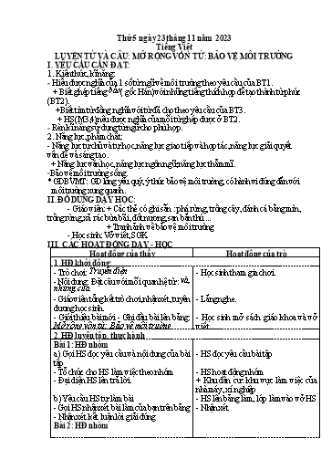 Giáo án điện tử Lớp 5 - Tuần 12 (Thứ 5+6) - Năm học 2023-2024 - Nguyễn Thị Mỹ Linh