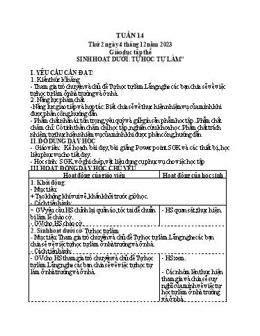 Giáo án điện tử Lớp 5 - Tuần 14 (Thứ 2+3+4) - Năm học 2023-2024 - Phan Thị Huyền