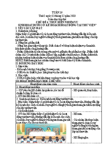 Giáo án điện tử Lớp 5 - Tuần 15 (Thứ 2+3) - Năm học 2023-2024 - Hoàng Thị Huệ