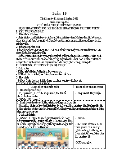 Giáo án điện tử Lớp 5 - Tuần 15 (Thứ 2+3+4) - Năm học 2023-2024 - Phan Thị Ánh Tuyết