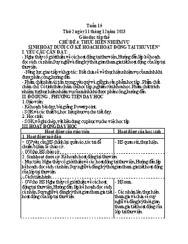 Giáo án điện tử Lớp 5 - Tuần 15 (Thứ 2+3+4) - Năm học 2023-2024 - Phan Thị Huyền