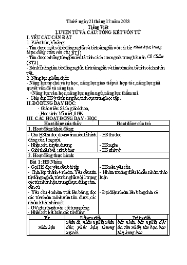 Giáo án điện tử Lớp 5 - Tuần 16 (Thứ 5+6) - Năm học 2023-2024 - Nguyễn Thị Mỹ Linh