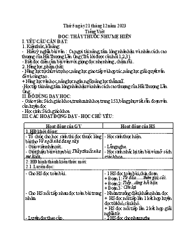 Giáo án điện tử Lớp 5 - Tuần 16 (Thứ 5+6) - Năm học 2023-2024 - Phan Thị Ánh Tuyết