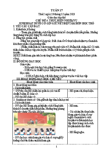 Giáo án điện tử Lớp 5 - Tuần 17 (Thứ 2+3) - Năm học 2023-2024 - Hoàng Thị Huệ