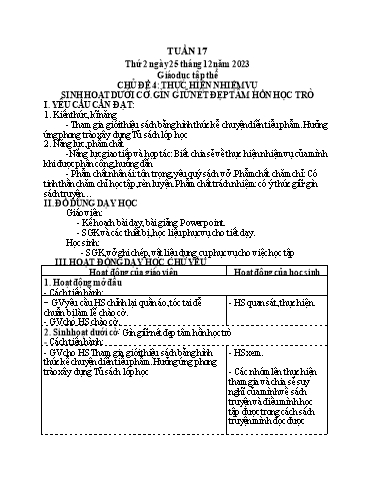 Giáo án điện tử Lớp 5 - Tuần 17 (Thứ 2+3+4) - Năm học 2023-2024 - Phan Thị Huyền