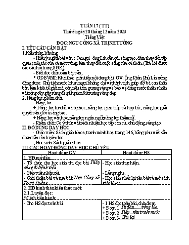 Giáo án điện tử Lớp 5 - Tuần 17 (Thứ 5+6) - Năm học 2023-2024 - Phan Thị Huyền