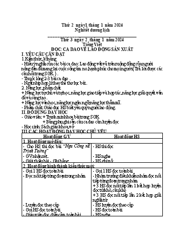 Giáo án điện tử Lớp 5 - Tuần 18 (Thứ 3+4) - Năm học 2023-2024 - Phan Thị Ánh Tuyết