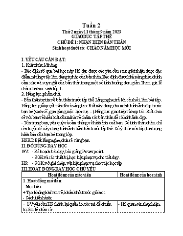 Giáo án điện tử Lớp 5 - Tuần 2 (Thứ 2-5) - Năm học 2023-2024 - Hoàng Thị Huệ