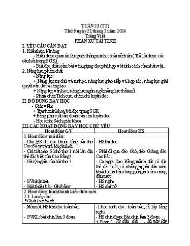 Giáo án điện tử Lớp 5 - Tuần 23 (Thứ 5+6) - Năm học 2023-2024 - Phan Thị Huyền