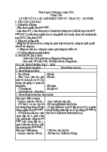Giáo án điện tử Lớp 5 - Tuần 24 (Thứ 5+6) - Năm học 2023-2024 - Nguyễn Thị Mỹ Linh