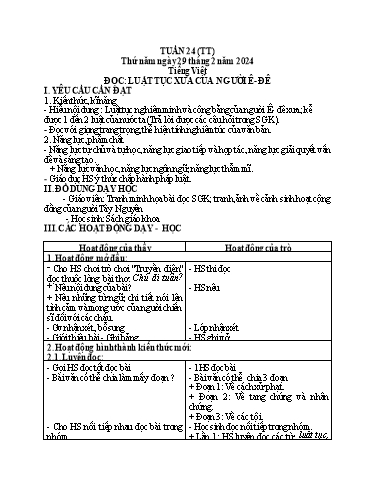 Giáo án điện tử Lớp 5 - Tuần 24 (Thứ 5+6) - Năm học 2023-2024 - Phan Thị Huyền