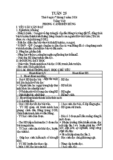 Giáo án điện tử Lớp 5 - Tuần 25 (Thứ 5+6) - Năm học 2023-2024 - Phan Thị Ánh Tuyết