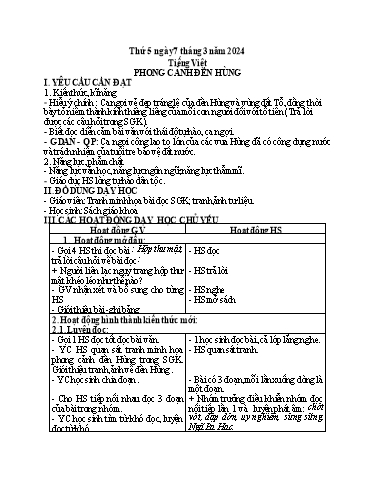 Giáo án điện tử Lớp 5 - Tuần 25 (Thứ 5+6) - Năm học 2023-2024 - Phan Thị Huyền