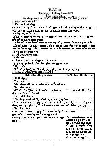 Giáo án điện tử Lớp 5 - Tuần 26 (Thứ 2+3+4) - Năm học 2023-2024 - Phan Thị Ánh Tuyết