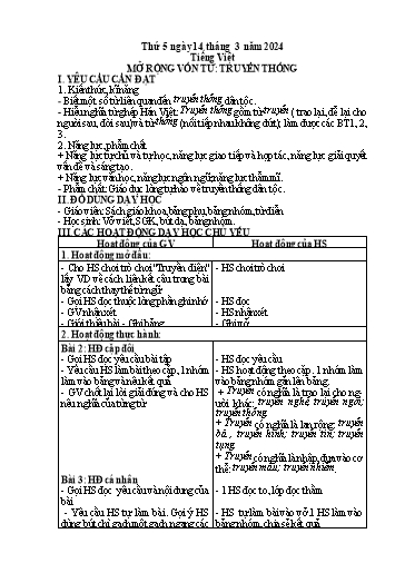 Giáo án điện tử Lớp 5 - Tuần 26 (Thứ 5+6) - Năm học 2023-2024 - Nguyễn Thị Mỹ Linh