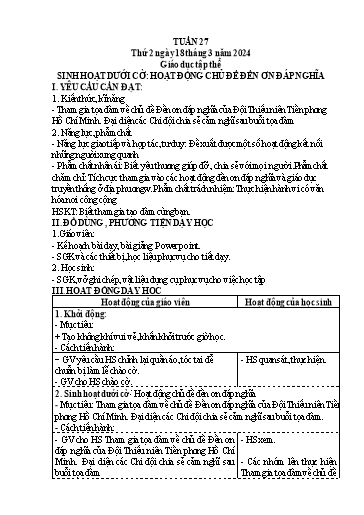 Giáo án điện tử Lớp 5 - Tuần 27 (Thứ 2+3) - Năm học 2023-2024 - Hoàng Thị Huệ