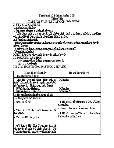 Giáo án điện tử Lớp 5 - Tuần 28 (Thứ 5+6) - Năm học 2023-2024 - Hoàng Thị Huệ