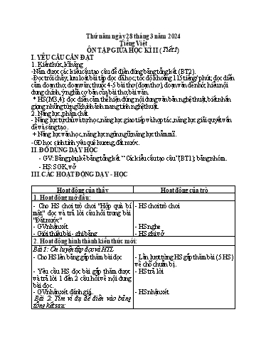 Giáo án điện tử Lớp 5 - Tuần 28 (Thứ 5+6) - Năm học 2023-2024 - Phan Thị Huyền