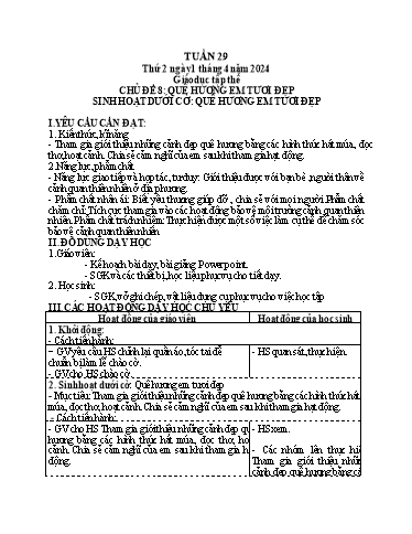 Giáo án điện tử Lớp 5 - Tuần 29 (Thứ 2+3+4) - Năm học 2023-2024 - Phan Thị Huyền