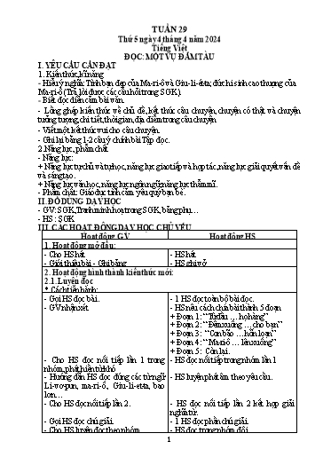 Giáo án điện tử Lớp 5 - Tuần 29 (Thứ 5+6) - Năm học 2023-2024 - Phan Thị Ánh Tuyết