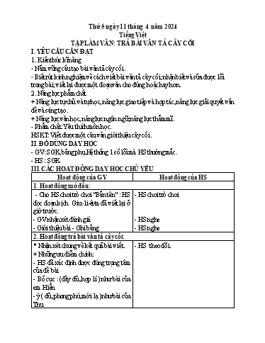 Giáo án điện tử Lớp 5 - Tuần 30 (Thứ 5+6) - Năm học 2023-2024 - Hoàng Thị Huệ