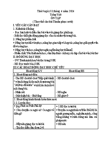 Giáo án điện tử Lớp 5 - Tuần 30 (Thứ 5+6) - Năm học 2023-2024 - Phan Thị Ánh Tuyết
