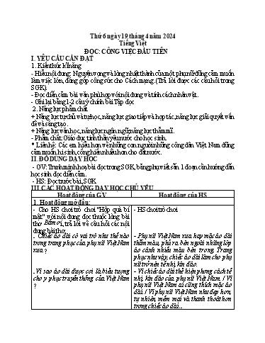 Giáo án điện tử Lớp 5 - Tuần 31 (Thứ 5+6) - Năm học 2023-2024 - Phan Thị Ánh Tuyết