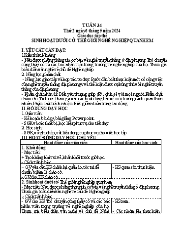 Giáo án điện tử Lớp 5 - Tuần 34 (Thứ 2+3+4) - Năm học 2023-2024 - Phan Thị Huyền