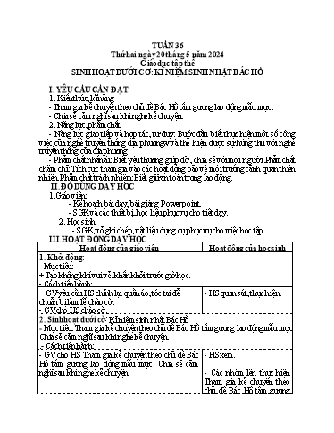Giáo án điện tử Lớp 5 - Tuần 36 - Năm học 2023-2024 - Phan Thị Huyền