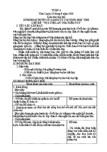 Giáo án điện tử Lớp 5 - Tuần 4 (Thứ 2+3+4) - Năm học 2023-2024 - Phan Thị Huyền