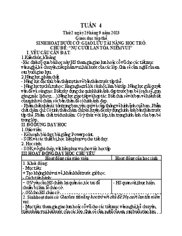 Giáo án điện tử Lớp 5 - Tuần 4 (Thứ 2+3+4) - Năm học 2023-2024 - Phan Thị Ánh Tuyết