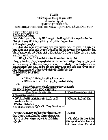 Giáo án điện tử Lớp 5 - Tuần 5 (Thứ 2+3+4) - Năm học 2023-2024 - Phan Thị Huyền