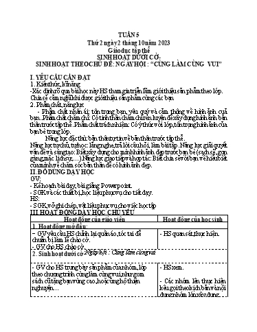 Giáo án điện tử Lớp 5 - Tuần 5 (Thứ 2+3+4) - Năm học 2023-2024 - Phan Thị Ánh Tuyết