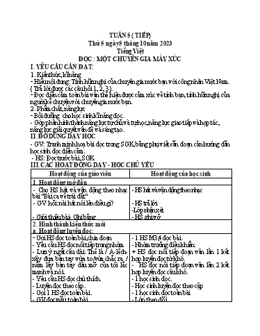 Giáo án điện tử Lớp 5 - Tuần 5 (Thứ 5+6) - Năm học 2023-2024 - Phan Thị Huyền