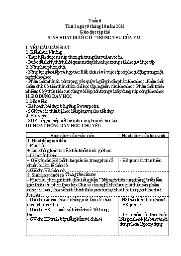 Giáo án điện tử Lớp 5 - Tuần 6 (Thứ 2+3+4) - Năm học 2023-2024 - Nguyễn Thị Mỹ Linh