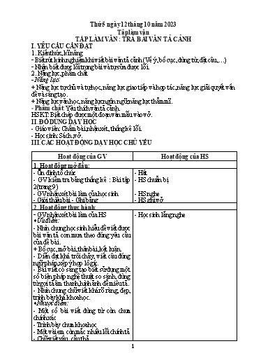 Giáo án điện tử Lớp 5 - Tuần 6 (Thứ 5+6) - Năm học 2023-2024 - Hoàng Thị Huệ