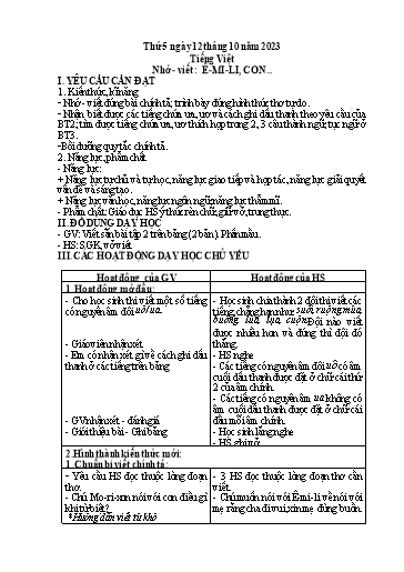 Giáo án điện tử Lớp 5 - Tuần 6 (Thứ 5+6) - Năm học 2023-2024 - Nguyễn Thị Mỹ Linh