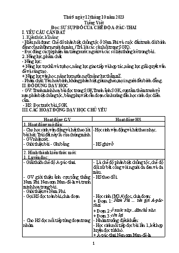 Giáo án điện tử Lớp 5 - Tuần 6 (Thứ 5+6) - Năm học 2023-2024 - Phan Thị Ánh Tuyết