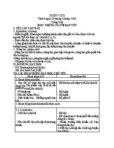 Giáo án điện tử Lớp 5 - Tuần 7 (Thứ 5+6) - Năm học 2023-2024 - Phan Thị Huyền