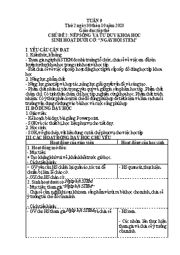 Giáo án điện tử Lớp 5 - Tuần 9 (Thứ 2+3+4) - Năm học 2023-2024 - Nguyễn Thị Mỹ Linh